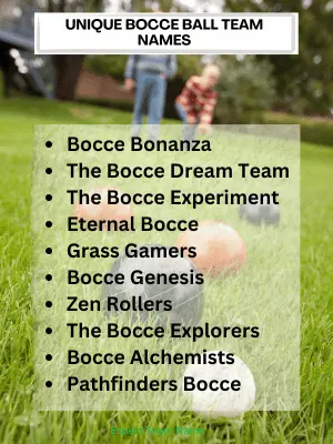 210 Bocce Ball Team Names for Every Style and Group 4 Unique Bocce Ball Team Names