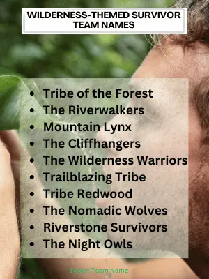 271 Survivor Team Names for Unbeatable Spirit 4 Wilderness-Themed Survivor Team Names