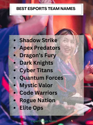 209 best Esports Team Names to Power Up Your Game 2 best esports team name