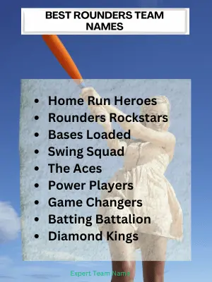 243 Rounders Team Names for All Types of Teams 2 Best Rounders Team Names