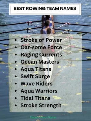 219 Best Rowing Team Names for Power, Style, and Unity 2 Best Rowing Team Names