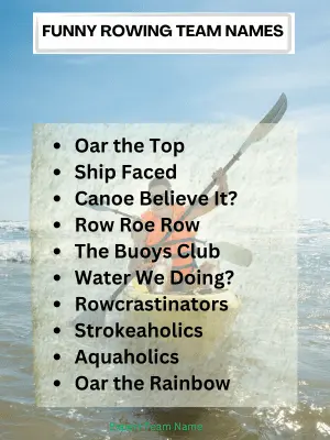 219 Best Rowing Team Names for Power, Style, and Unity 3 Funny Rowing Team Names