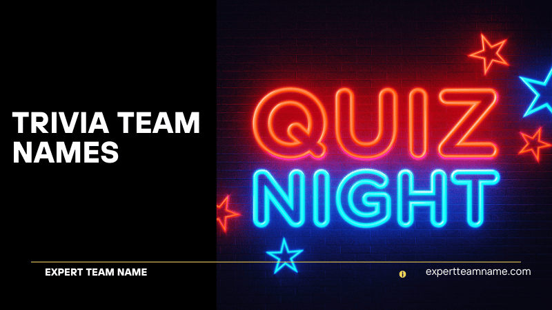 Trivia Team Names